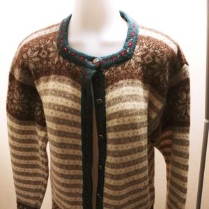 Susan Bristol 100% Shetland Wool Cardigan